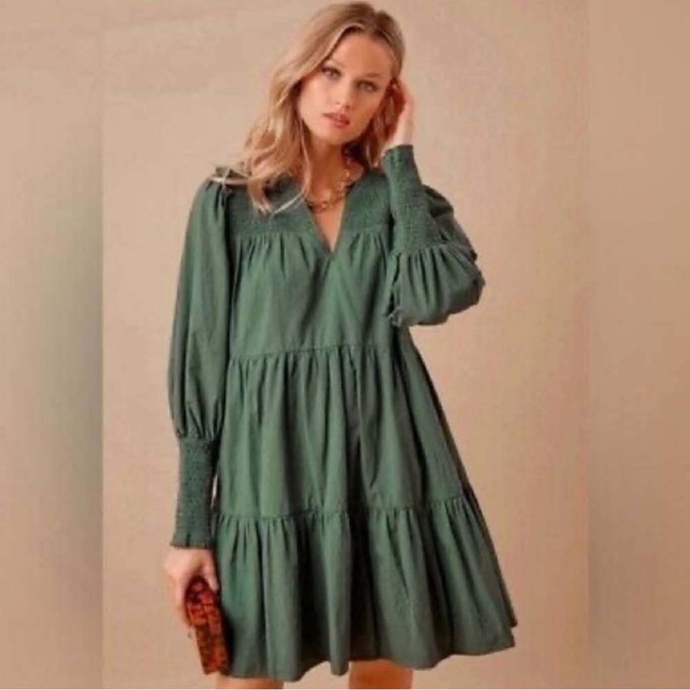 New without tags.  Pomander Place Cece mini swing dress.  Green